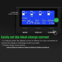 Load image into Gallery viewer, Intelligent LCD Battery Charger - Universal 4-Bay for 18650, 21700, Ni-MH &amp; More