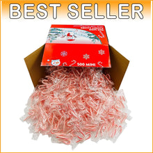 Load image into Gallery viewer, Individually Wrapped Mini Peppermint Candy Canes - Perfect for Gifting &amp; Sharing