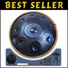 Load image into Gallery viewer, High-Quality 440Hz 22-Inch D Minor Hand Pan Drum with Complete Accessories