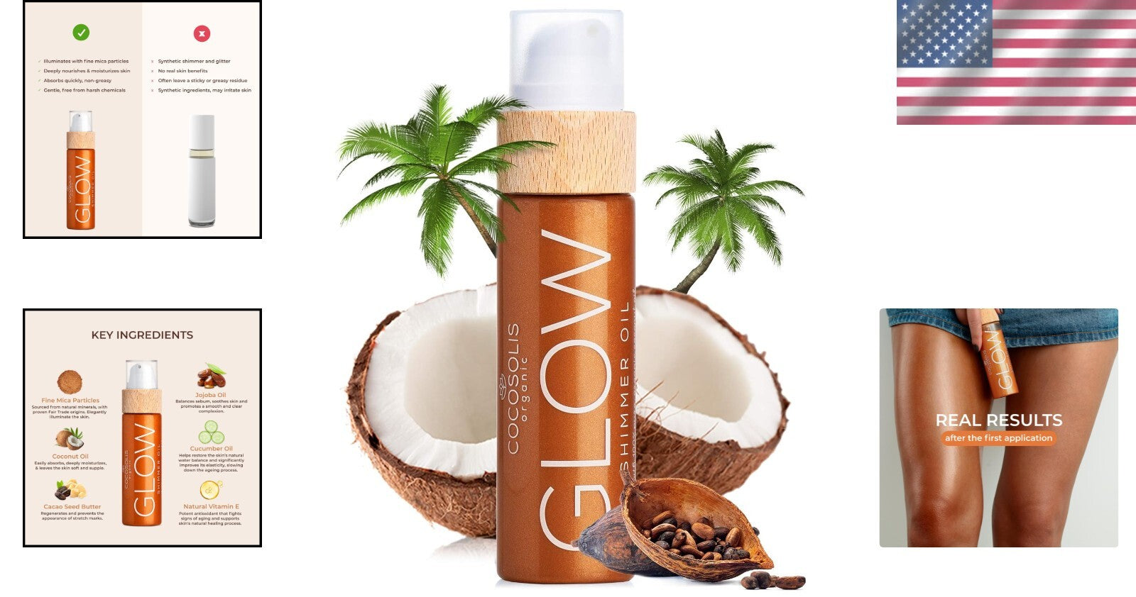 GLOW Illuminizing Body Oil: Organic Ingredients for Silk-Smooth, Shimmering Skin