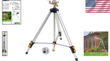 Load image into Gallery viewer, Metal Pulsating Sprinkler with 48'' Adjustable Tripod - QuickConnect Garden Tool
