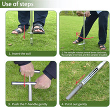 Load image into Gallery viewer, Premium 40-Inch Soil Probe for Home Gardening and Lawn Care - Stainless Steel