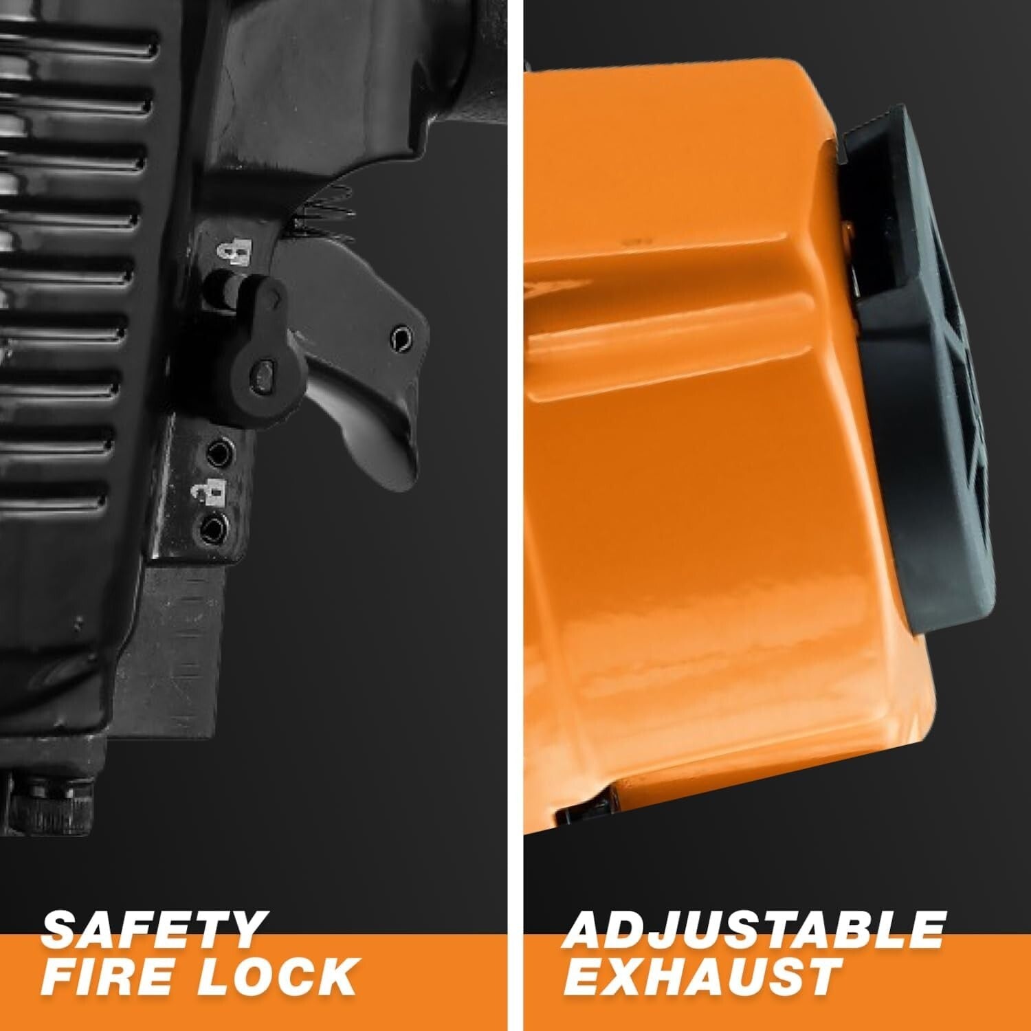 Heavy Duty Pneumatic 14-Gauge T Nailer for Concrete and Steel - 5/8'' to 2-1/2''