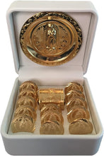 Load image into Gallery viewer, Handmade Gold-Plated Arras Wedding Coins - 13-Piece Unity Set with Chest