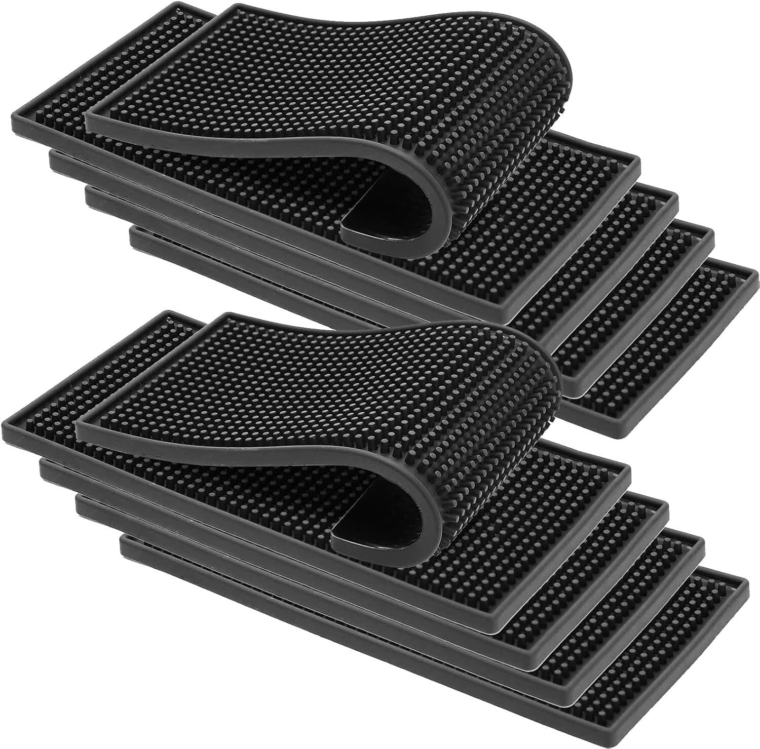 Heavy Duty 12x6 Inch Bar Mats, Non-Slip Rubber - Ideal for Bartenders & Tables