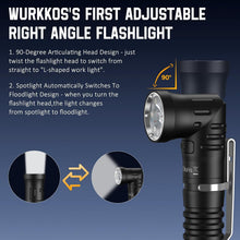 Load image into Gallery viewer, High Lumens Magnetic Work Light - 1800 Lumen Waterproof Right Angle Flashlight