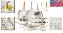 Load image into Gallery viewer, 22-Piece Nonstick Granite Cookware Set - Durable and Elegant Kitchen Essentials