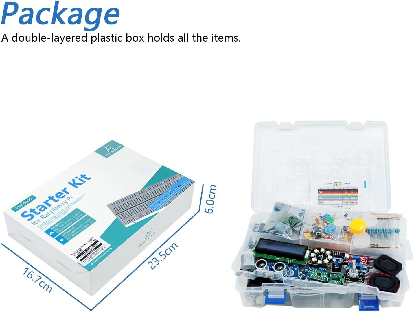 All-Inclusive Raspberry Pi 386-Item Kit with 1170 Pages of Python, C, & More