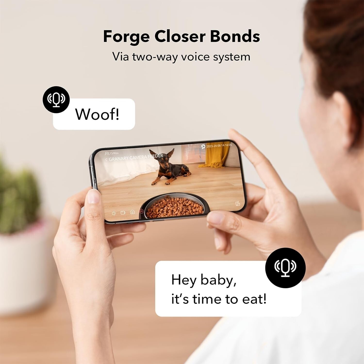 Automatic 5G WiFi Pet Feeder with Night Vision Camera & Voice Interaction