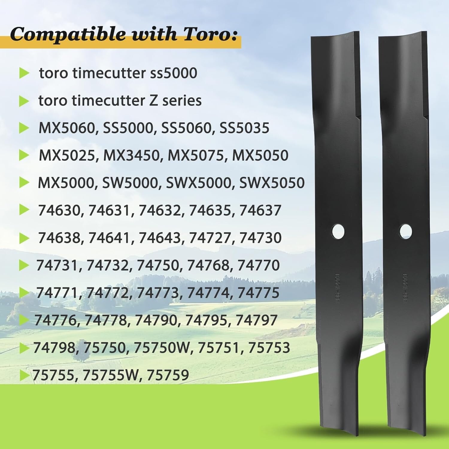 115-5059-03 Toro Mower Blades Set: Ultra-Durable, 50 Inch Lawn Care Essentials