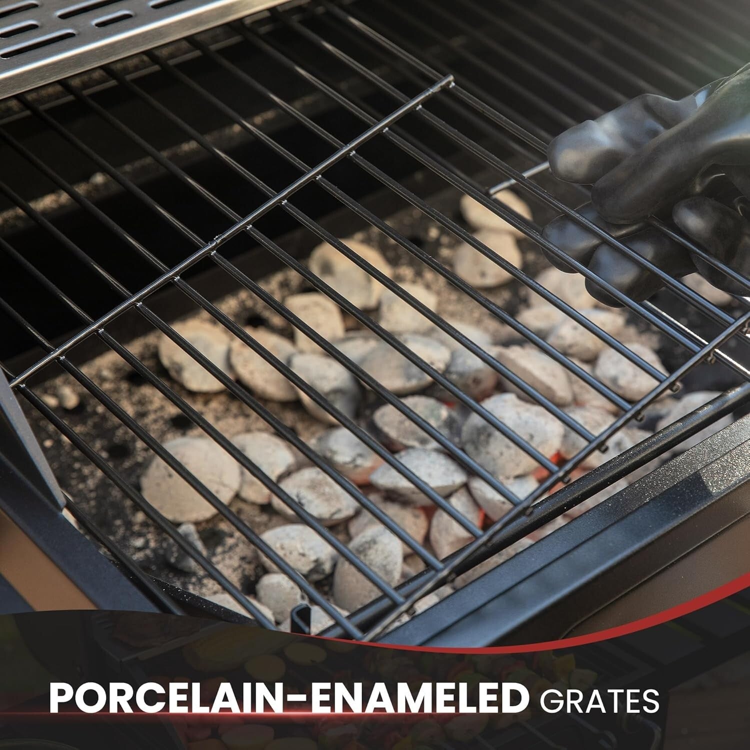 Charcoal Grill with Adjustable Height & Collapsible Tables - Perfect for Picnics