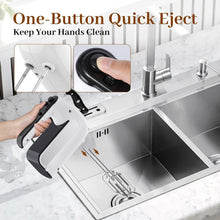 Load image into Gallery viewer, Turbo Boost Electric Hand Mixer - 5-Speed with 2 Beaters, 2 Dough Hooks - White