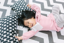 Load image into Gallery viewer, Large Zig Zag Play Mat: Reversible, Waterproof &amp; Non-Toxic for Kids 82'' x 55''