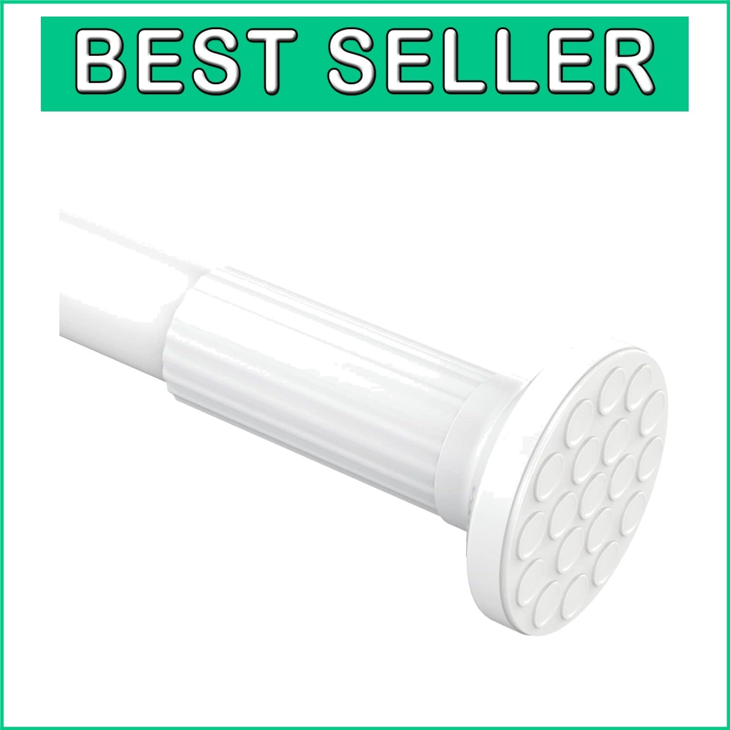 Adjustable Tension Curtain Rod 51-165” - Rust-Free, Easy No Drill Installation