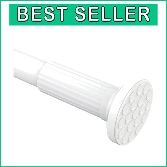 Adjustable Tension Curtain Rod 51-165” - Rust-Free, Easy No Drill Installation