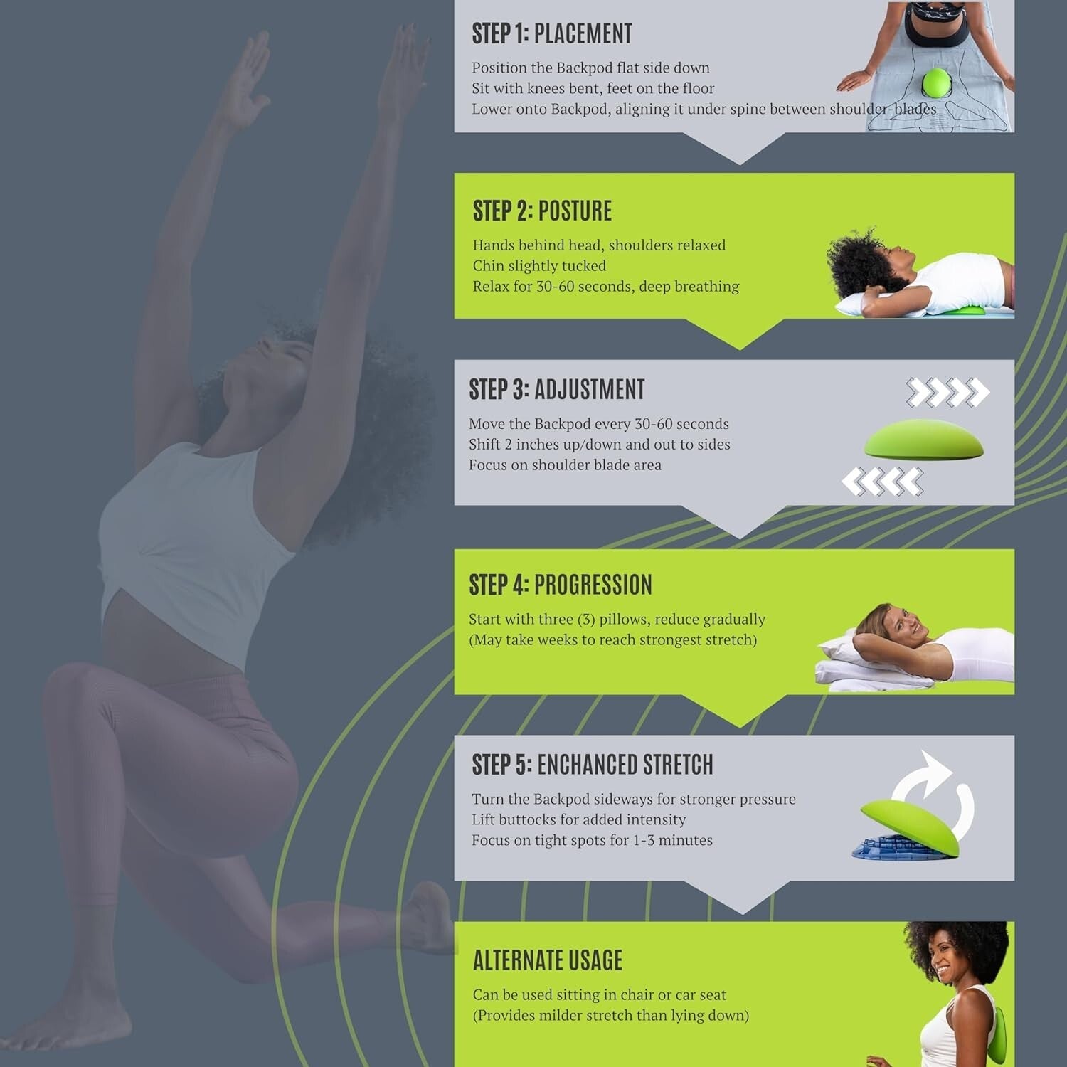 Premium Back Pain Relief Device for Tietze Syndrome & Thoracic Health - Compact