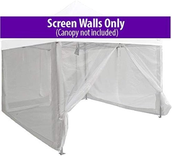 Durable 88'' High Mesh Sidewalls for 10' x 10' Canopies - Protection & Elegance