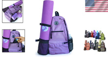Load image into Gallery viewer, Multi-Purpose Gym Sling Backpack with Cell Phone Pocket and Water Bottle Holder