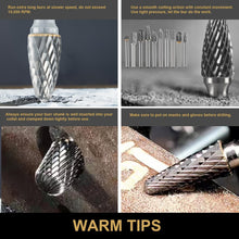 Load image into Gallery viewer, Versatile 10pc Carbide Rotary Burr Set - Ideal for Wood, Metal &amp; Jewelry Making