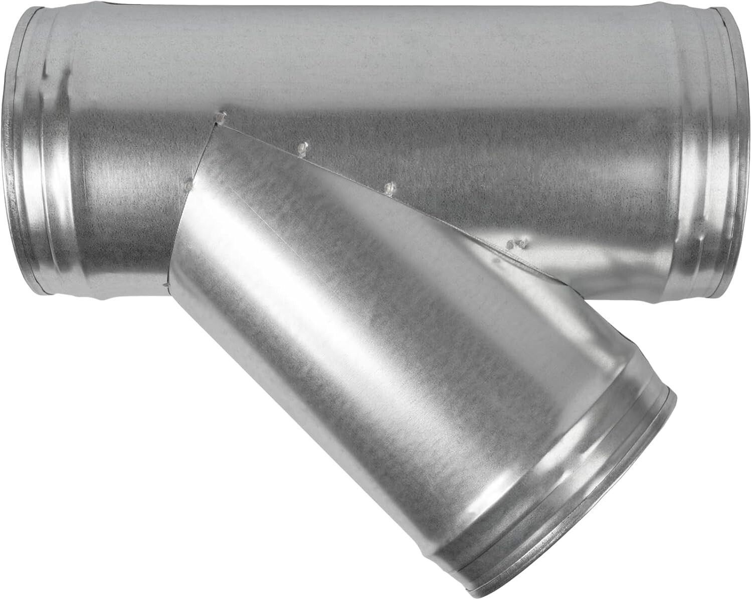 6'' Duct Splitter Adapter - 45° Wye Connector for Efficient Ventilation