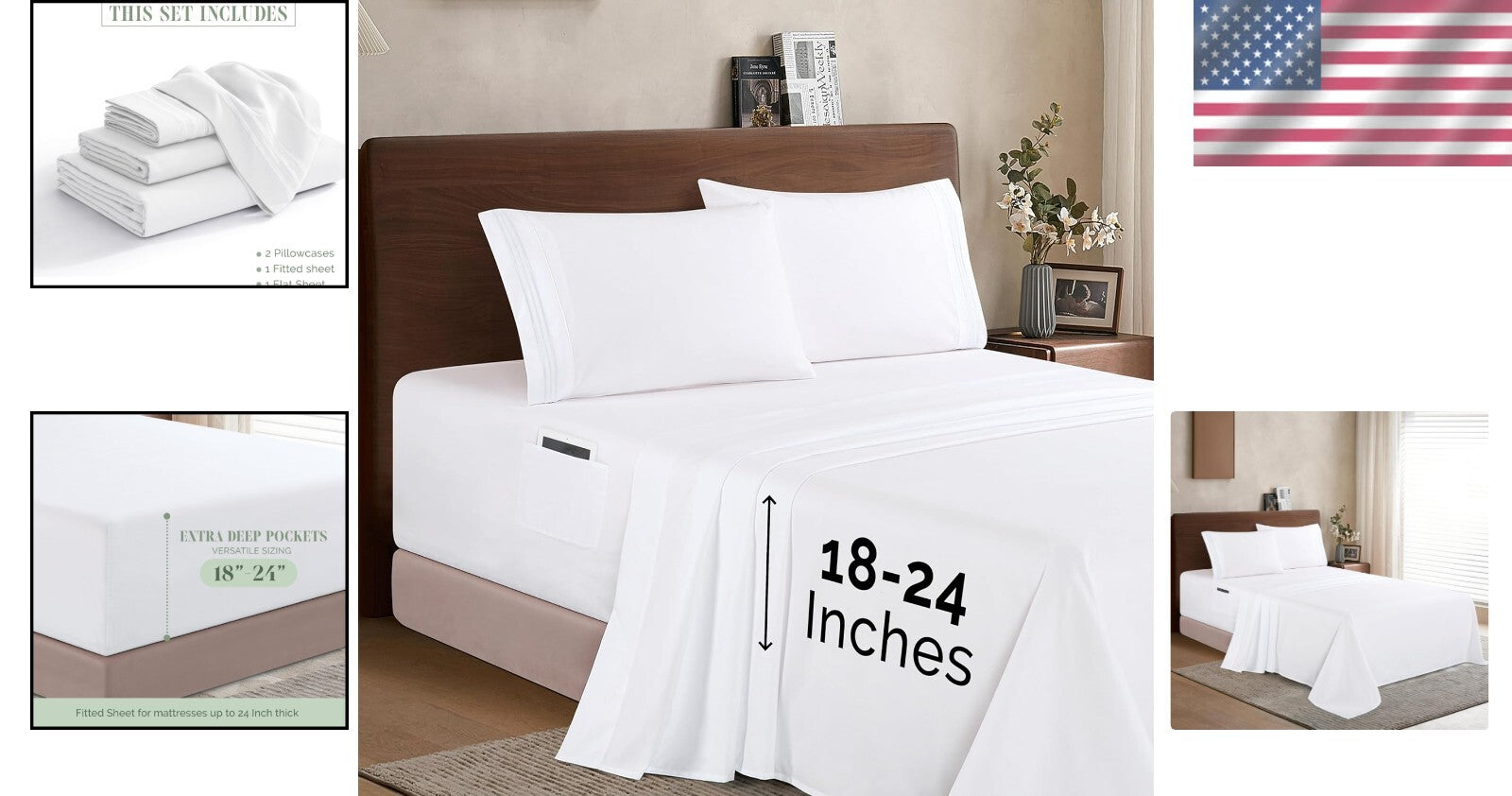 Ultra Soft King Microfiber Sheets with Extra Deep Pockets - Perfect for Comfort