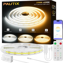 Load image into Gallery viewer, App Controlled COB LED Strip Light - 32.8ft Dimmable &amp; Music Sync Functionality