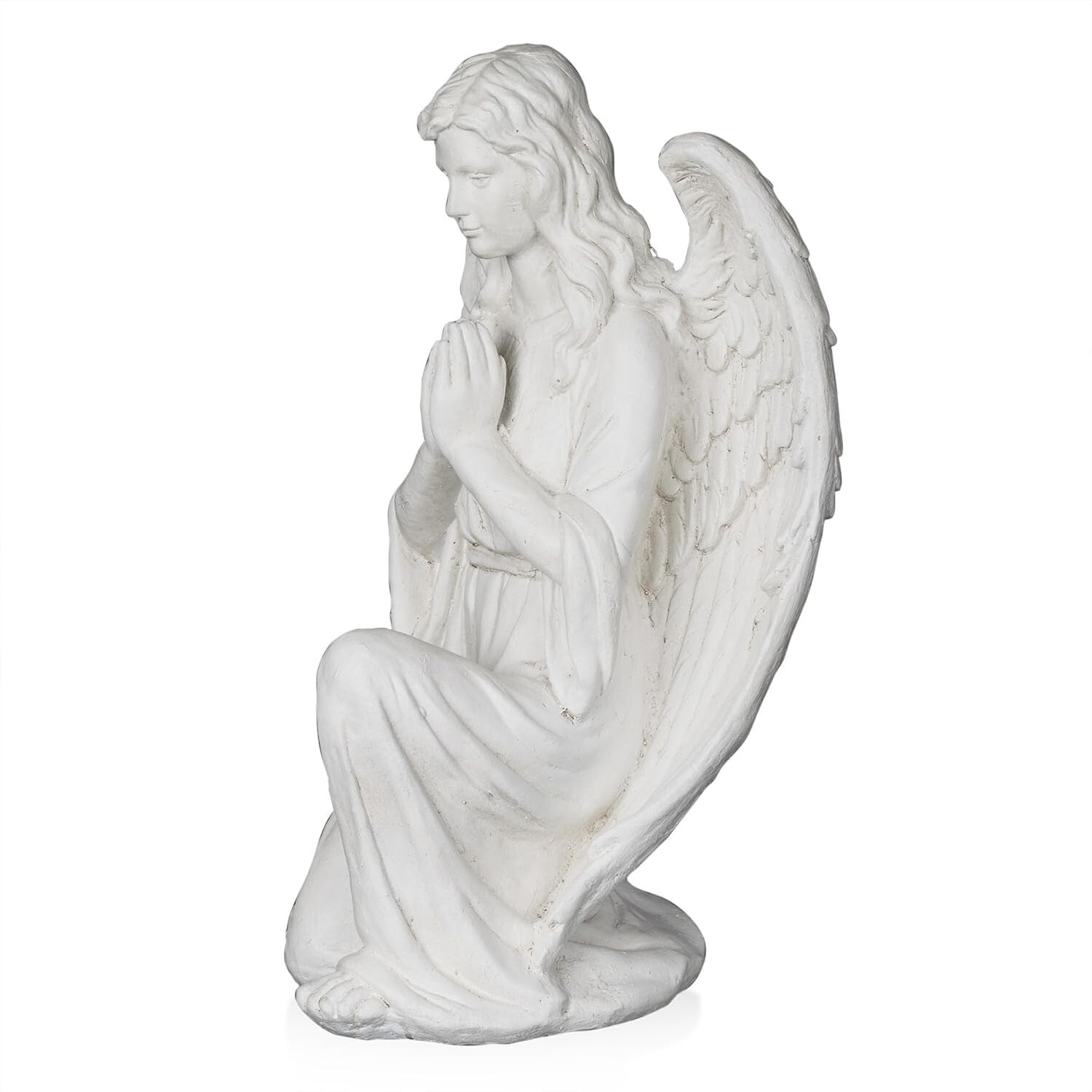 Durable 27" Kneeling Angel Statue - Perfect Indoor/Outdoor Prayer Decor