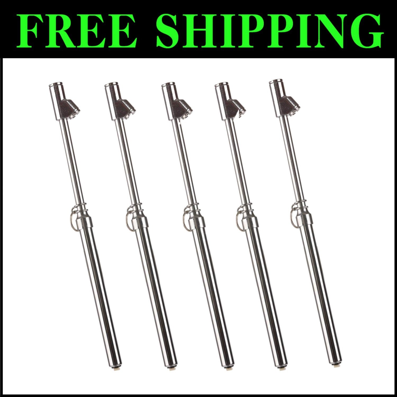 Precision Tire Pressure Gauge Set - Straight Head Chucks 10-150 PSI, 5 Units