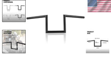 Load image into Gallery viewer, Heavy-Duty 8" Rise Z-Bars for Harley &amp; Chopper Cruisers – Easy Install Handlebar