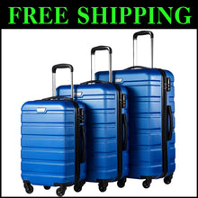 Load image into Gallery viewer, Versatile 3-Piece Lightweight Luggage Set with TSA Lock and 360-Degree Wheels