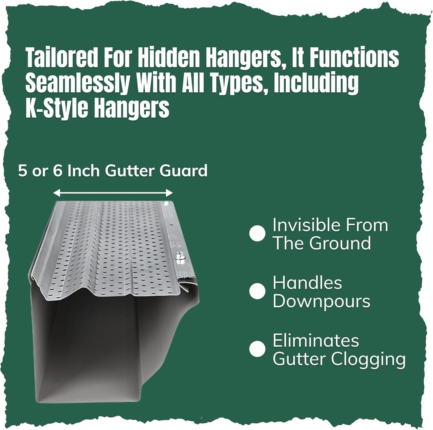Rust-Free 5-Inch Aluminum Gutter Covers: 13 Pieces for Seamless Installation