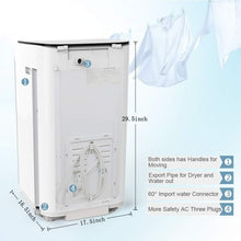 Load image into Gallery viewer, Energy-Efficient 2-in-1 Washer and Spin Dryer - Stainless Steel, 8 Wash Cycles