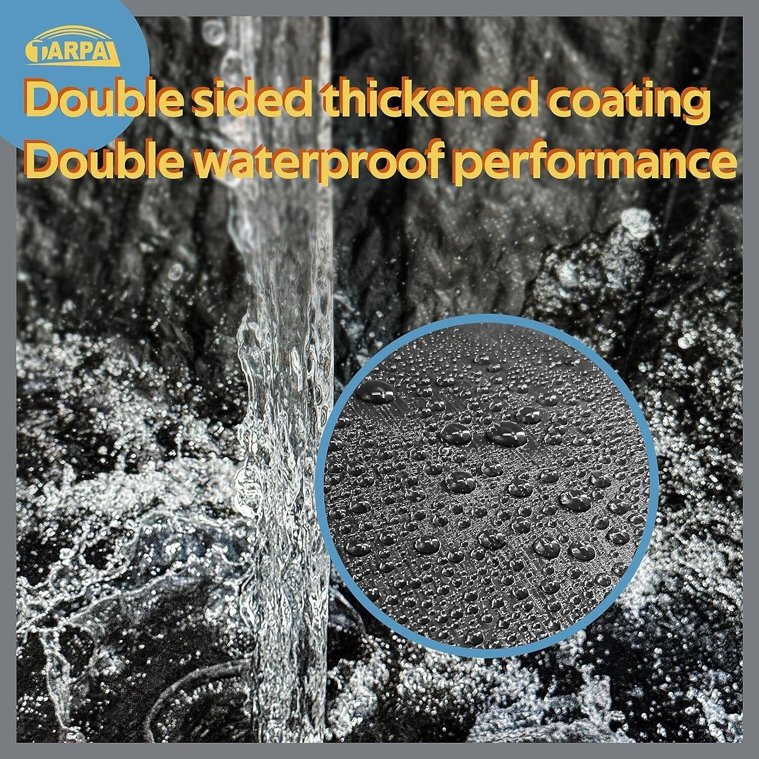 Durable 16x18 Feet Black Tarpaulin for Ultimate UV & Snow Protection Outdoors