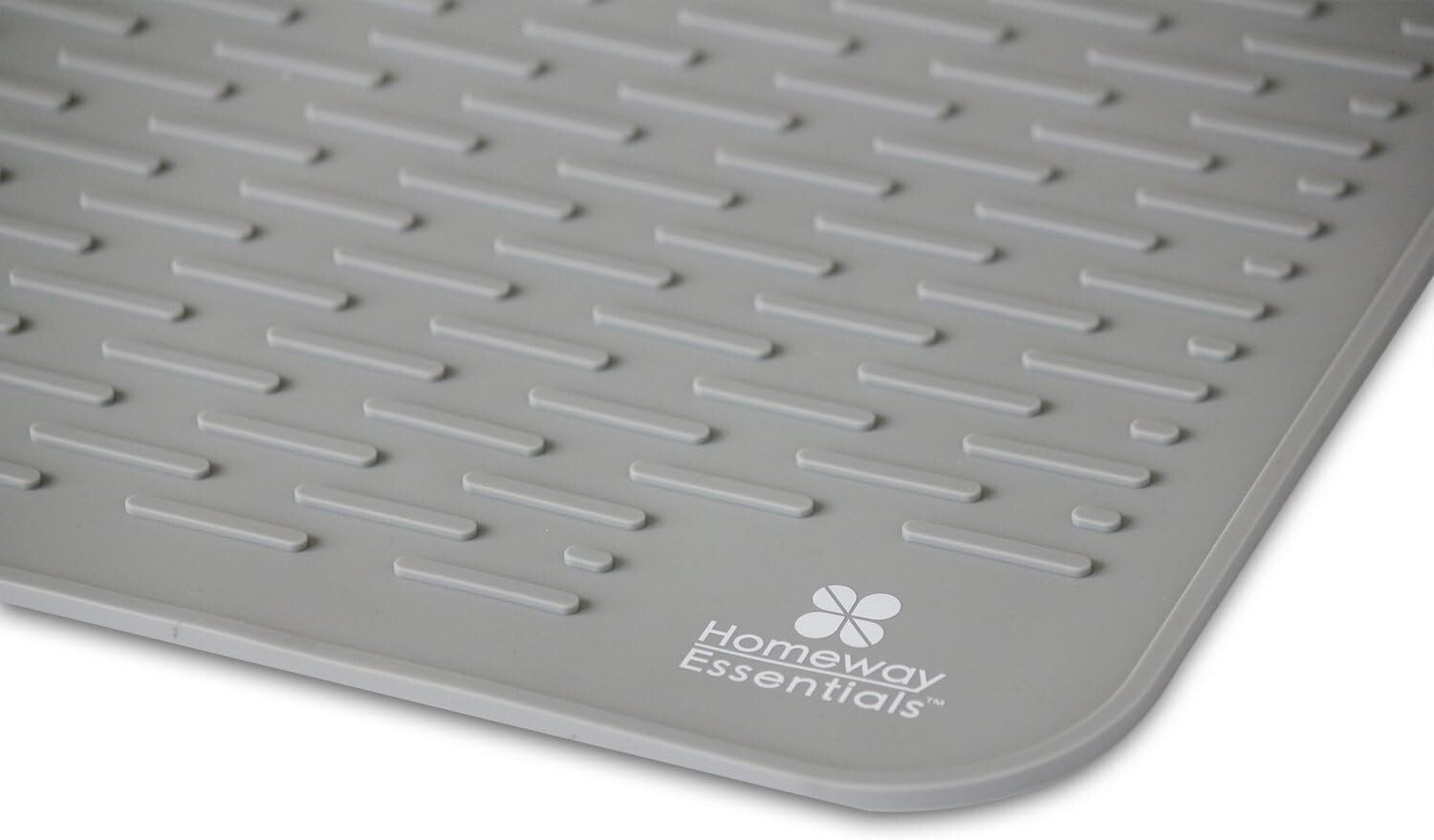 Durable 30 x 24 Silicone Dish Drying Mat - Heat-Resistant & Machine Washable