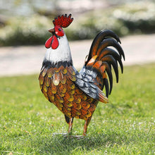 Load image into Gallery viewer, Elegant Waterproof Metal Chicken for Garden Decoration - Handmade Gift Idea