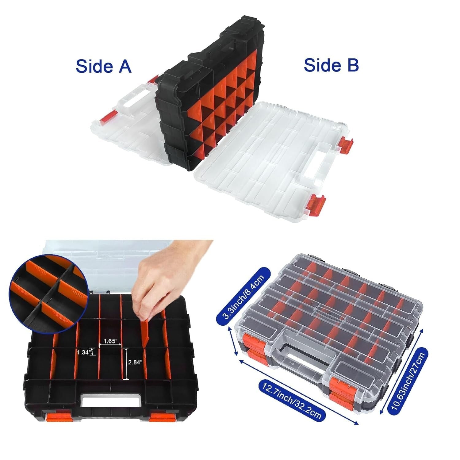 Versatile 202PCS Hitch Pin Set - Includes Lynch, Cotter Pins, Double Organizer