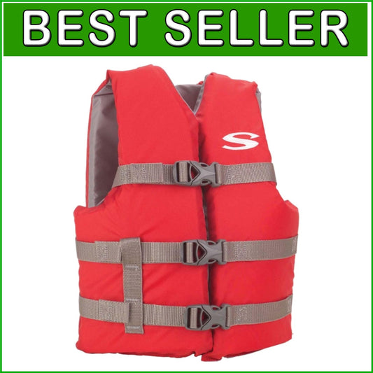 Adjustable Red Kids Life Vest, Perfect for Safe Boating and Swimming Adventures