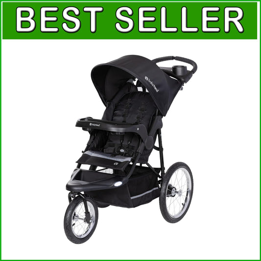 Expedition Jogger Dash Black: All-Terrain Baby Stroller with 4 Cup Holders
