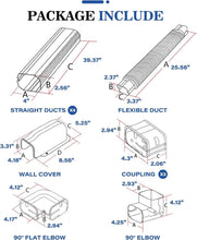 Load image into Gallery viewer, Durable 16.5Ft Mini Split Line Set Cover - Easy Install &amp; Weather-Resistant