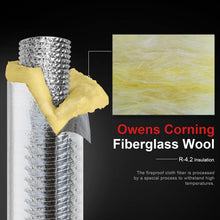 Load image into Gallery viewer, Durable 25ft Insulated Flexible Duct R4.2 with Flame Resistance &amp; Flexibility