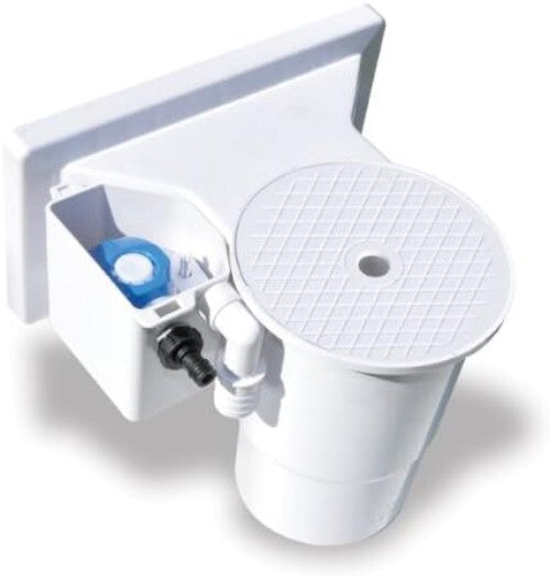 Durable Thru-Wall Pool Skimmer Kit with Large Debris Basket & Easy Installation