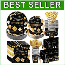 Load image into Gallery viewer, Durable 452 Pcs Elegant Retirement Party Tableware - Ideal for Any Celebration