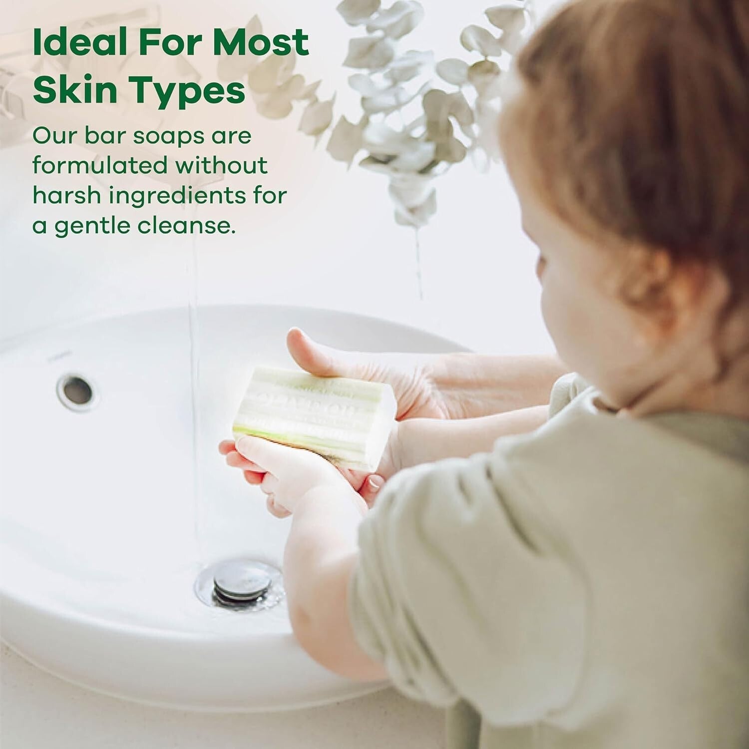 Eco-Friendly Aloe Vera & Green Tea Soap Bars - 8 Pack, Enriched with Shea Butter