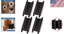 Load image into Gallery viewer, Commercial Grade Black Steel Hinges - Durable Self-Closing Door Hardware