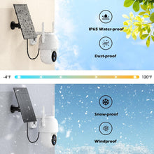 Load image into Gallery viewer, 2K Solar Security Camera | Wireless Outdoor PTZ with 355° View &amp; Night Vision
