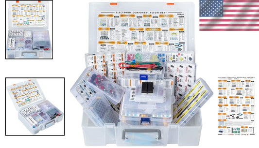 XXXL Electronic Component Assortment Kit - 5228 pcs for DIY Projects