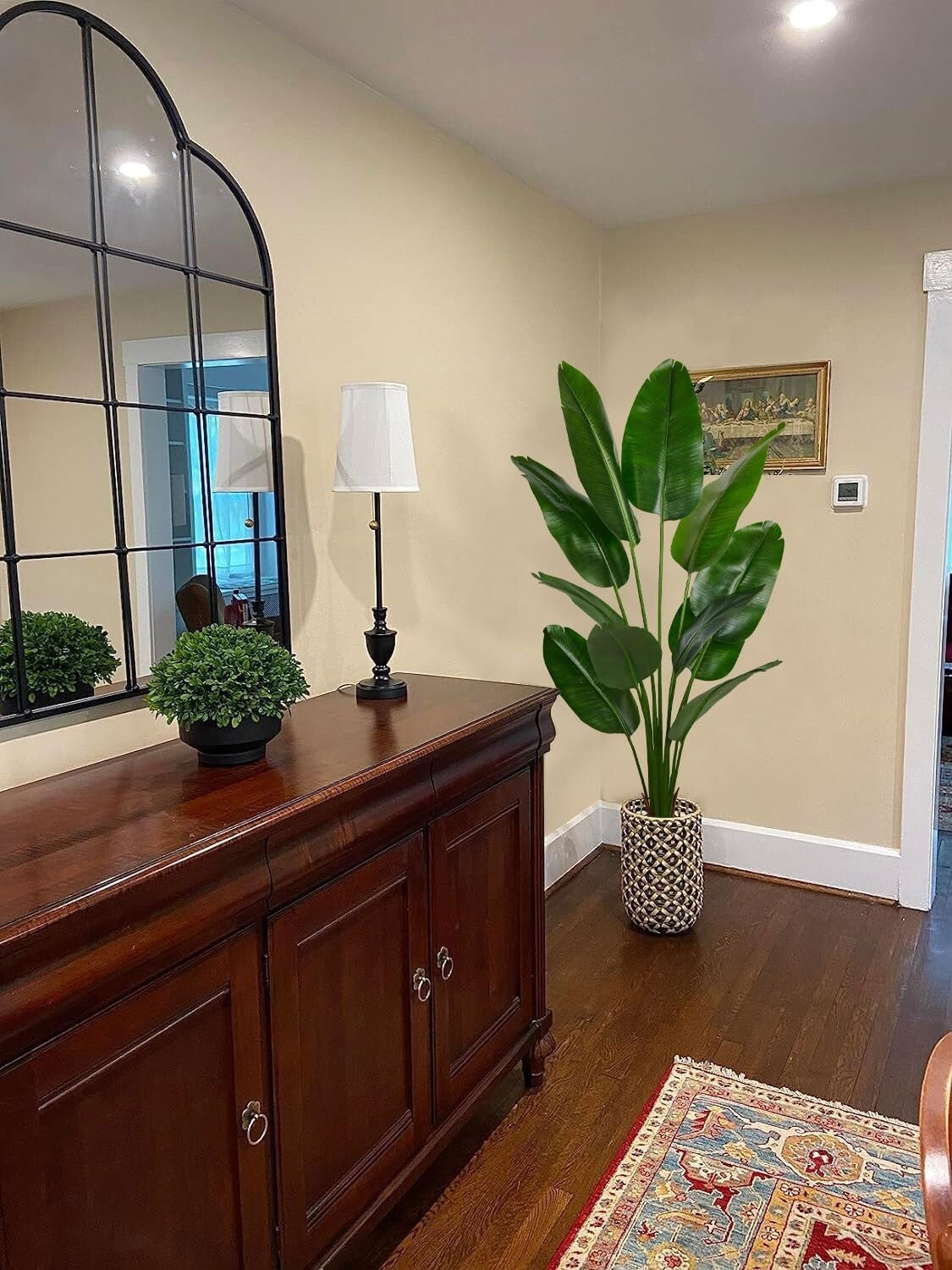 6ft Artificial Bird of Paradise Tree - Lush Silk Leaves for Elegant Decor