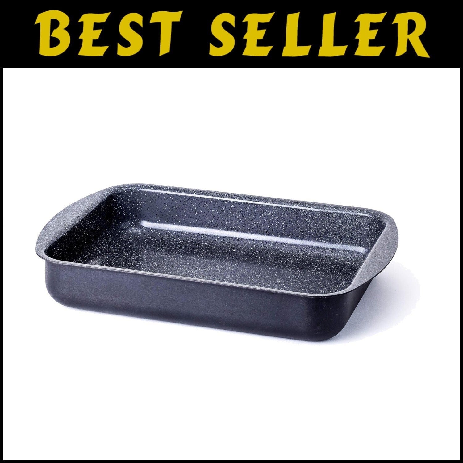 Deep Nonstick Ceramic Roasting Tray - Perfect for Family Feasts & Basting