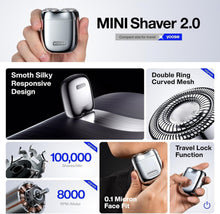 Load image into Gallery viewer, Portable USB-C Rechargeable Electric Shaver - Waterproof Travel Razor for Men