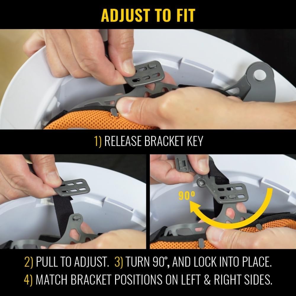 Adjustable Non-Vented Blue Hard Hat with Padded Sweatband & Enhanced Airflow